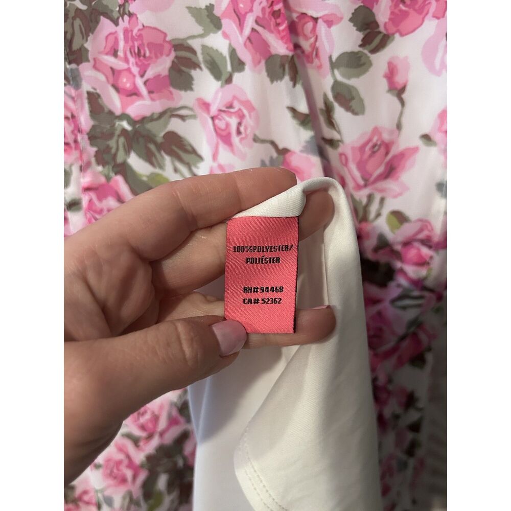 NWOT Betsey Johnson Floral Midi Wrap Dress Size 10 Romantic Boho - Picture 3 of 9